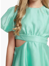 Load image into Gallery viewer, Girls: Joyous Minty Organza Party Dress