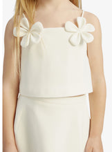 Load image into Gallery viewer, Girls: Clio Flower 2pc Set White