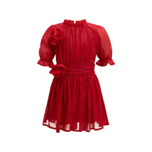 Load image into Gallery viewer, Girls: Roses are Red Organza Party Dress