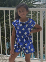 Load image into Gallery viewer, Girls: Sequin Stars 2pc Short Set
