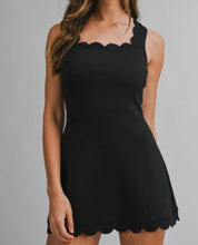 Load image into Gallery viewer, Fore The Gals Scalloped Scuba Skorted Athletic Dress
