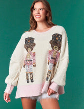 Load image into Gallery viewer, Preorder- Sequin Bear Nutcracker Sweaters
