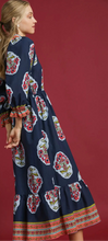 Load image into Gallery viewer, Preorder: Boho Fall Flower Patch Midi Maxi Dress
