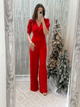 Load image into Gallery viewer, Reba Red Jumpsuit
