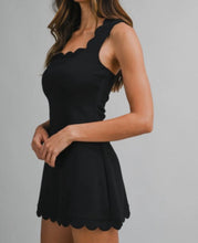 Load image into Gallery viewer, Fore The Gals Scalloped Scuba Skorted Athletic Dress
