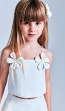 Load image into Gallery viewer, Girls: Clio Flower 2pc Set White
