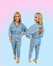 Load image into Gallery viewer, Sequin Tiger Game Day Jumpsuit
