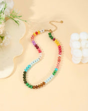 Load image into Gallery viewer, Agate Stone Beaded Necklace
