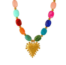 Load image into Gallery viewer, Pattern Play Chunky Charm Necklace
