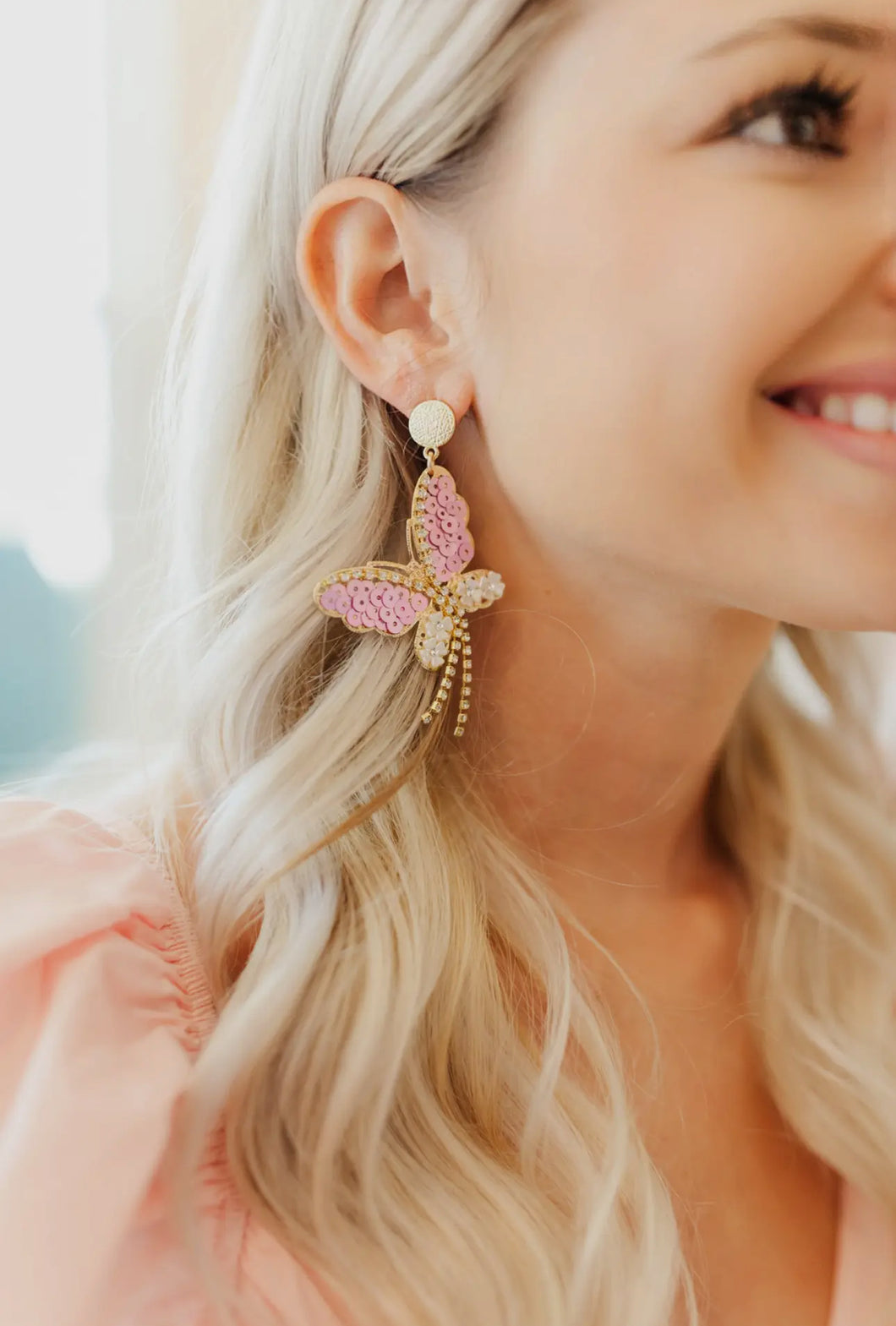 Butterfly Drop Earring