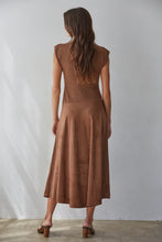 Load image into Gallery viewer, PreOrder: Boho Harvest Suede Midi Dress
