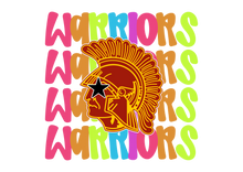 Load image into Gallery viewer, WARRIORS Bright Neon Mascot Spirit Tshirt Preorder
