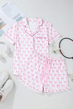 Load image into Gallery viewer, Pink Ribbons and Bow Pajamas - Mommy and Me
