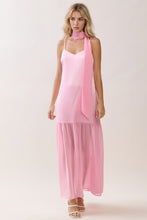 Load image into Gallery viewer, Summer’s Bliss Pink Scarf Dress
