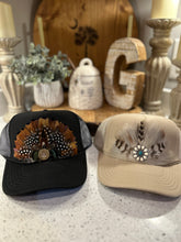 Load image into Gallery viewer, Custom Feather Trucker Hat
