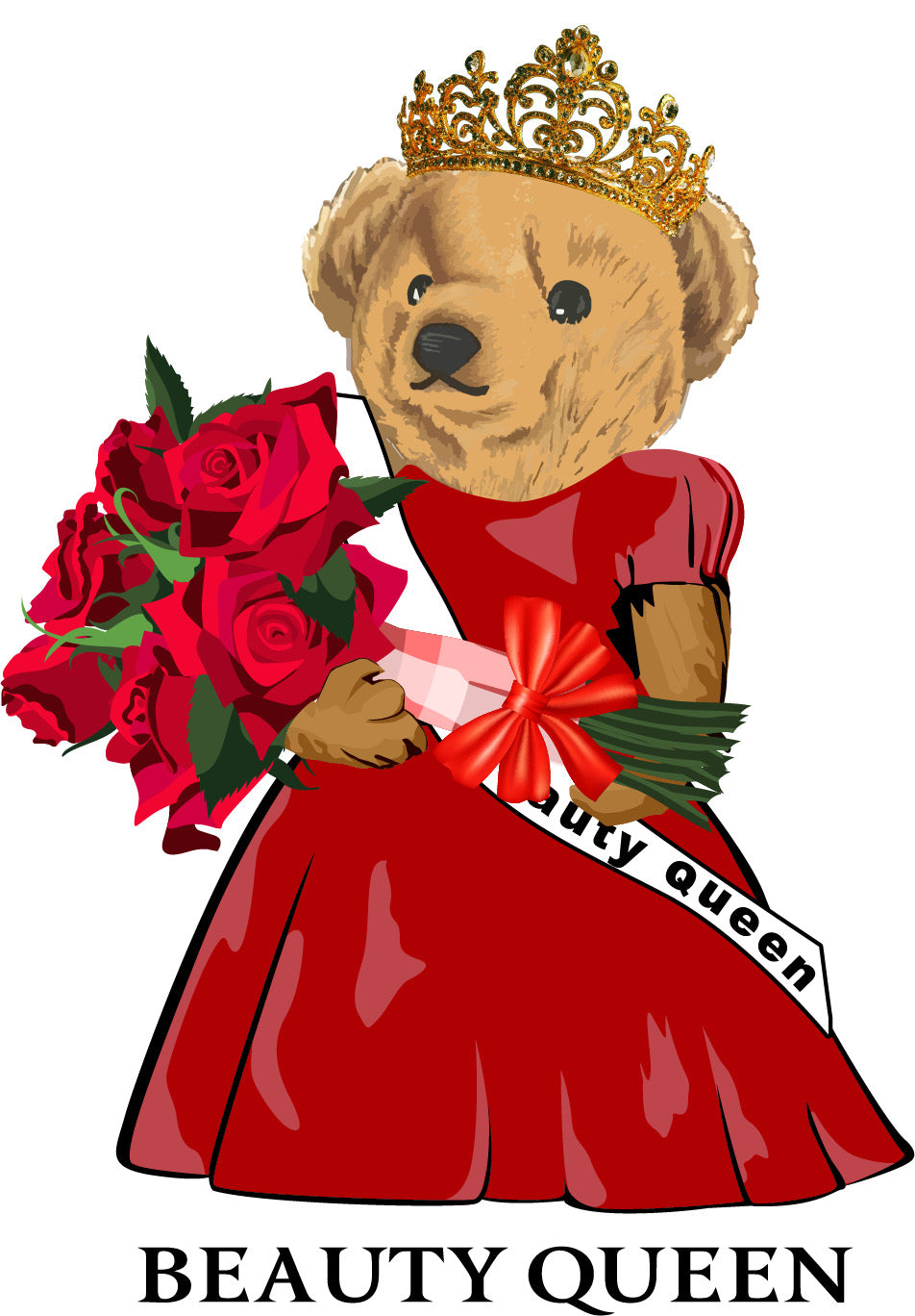 Custom Surcies Beauty Queen Bear SweatShirt