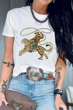 Load image into Gallery viewer, PREORDER: Rowdy Cowboy Leopard Tshirt
