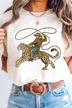 Load image into Gallery viewer, PREORDER: Rowdy Cowboy Leopard Tshirt
