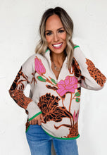 Load image into Gallery viewer, Fall Floral Flair Sweater
