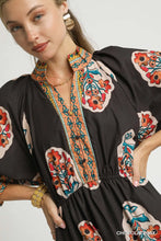 Load image into Gallery viewer, Preorder: Boho Fall Flower Patch Midi Maxi Dress
