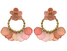 Load image into Gallery viewer, HandCrafted Flower Petal Earrings
