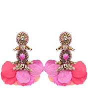 Load image into Gallery viewer, HandCrafted Flower Petal Earrings
