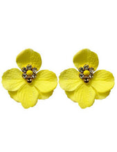 Load image into Gallery viewer, HandCrafted Flower Petal Earrings
